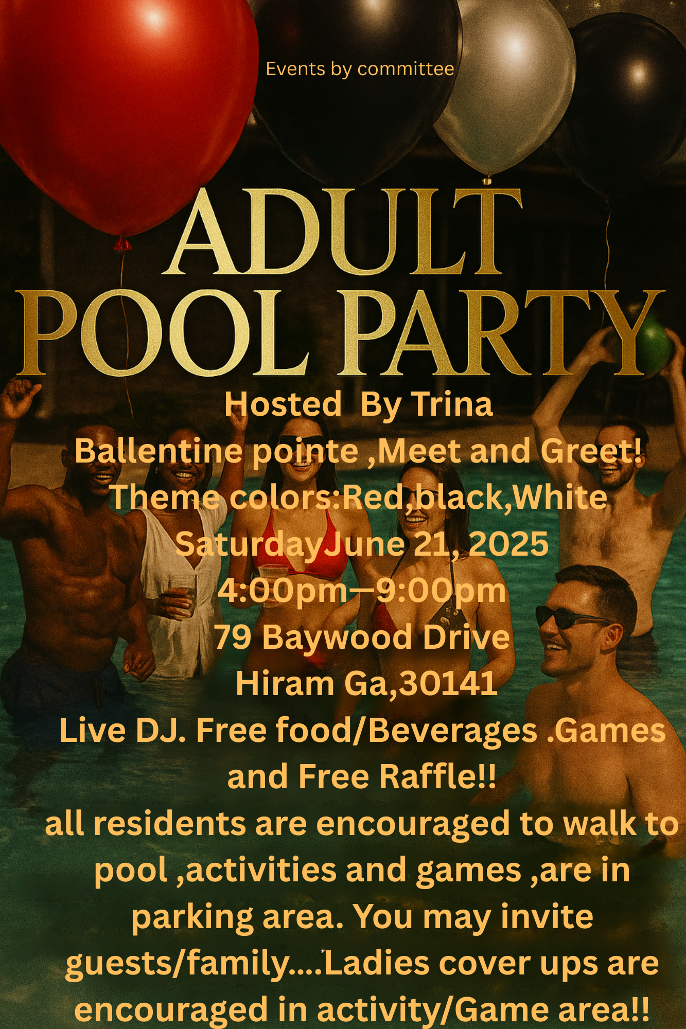 Adult Pool Party